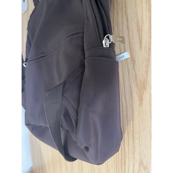 HOBO International Women's Nylon Backpack Brown Zipper & Magnetic Openings - Picture 16 of 16